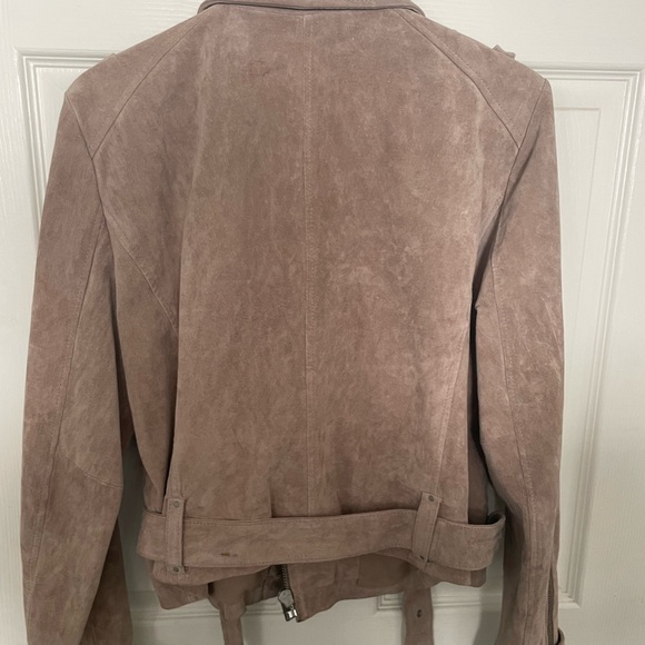 Marc New York genuine suede leather moto jacket XL - Picture 4 of 7